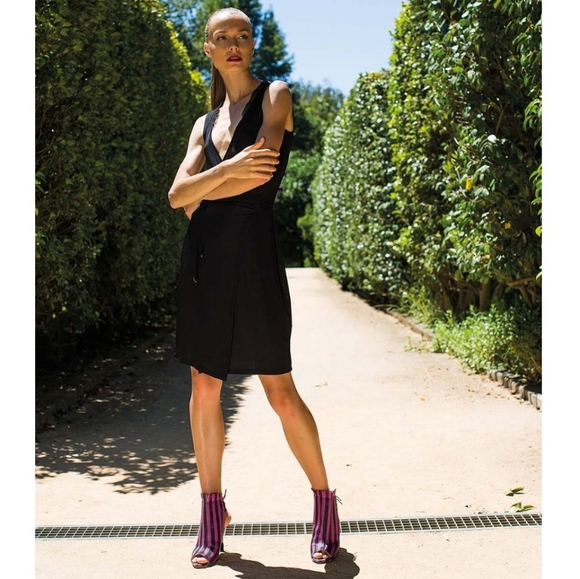 ZARA | Textured High Heels w/Lace Up - Picture 12 of 12